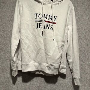 Tommy Jeans White Hoodie